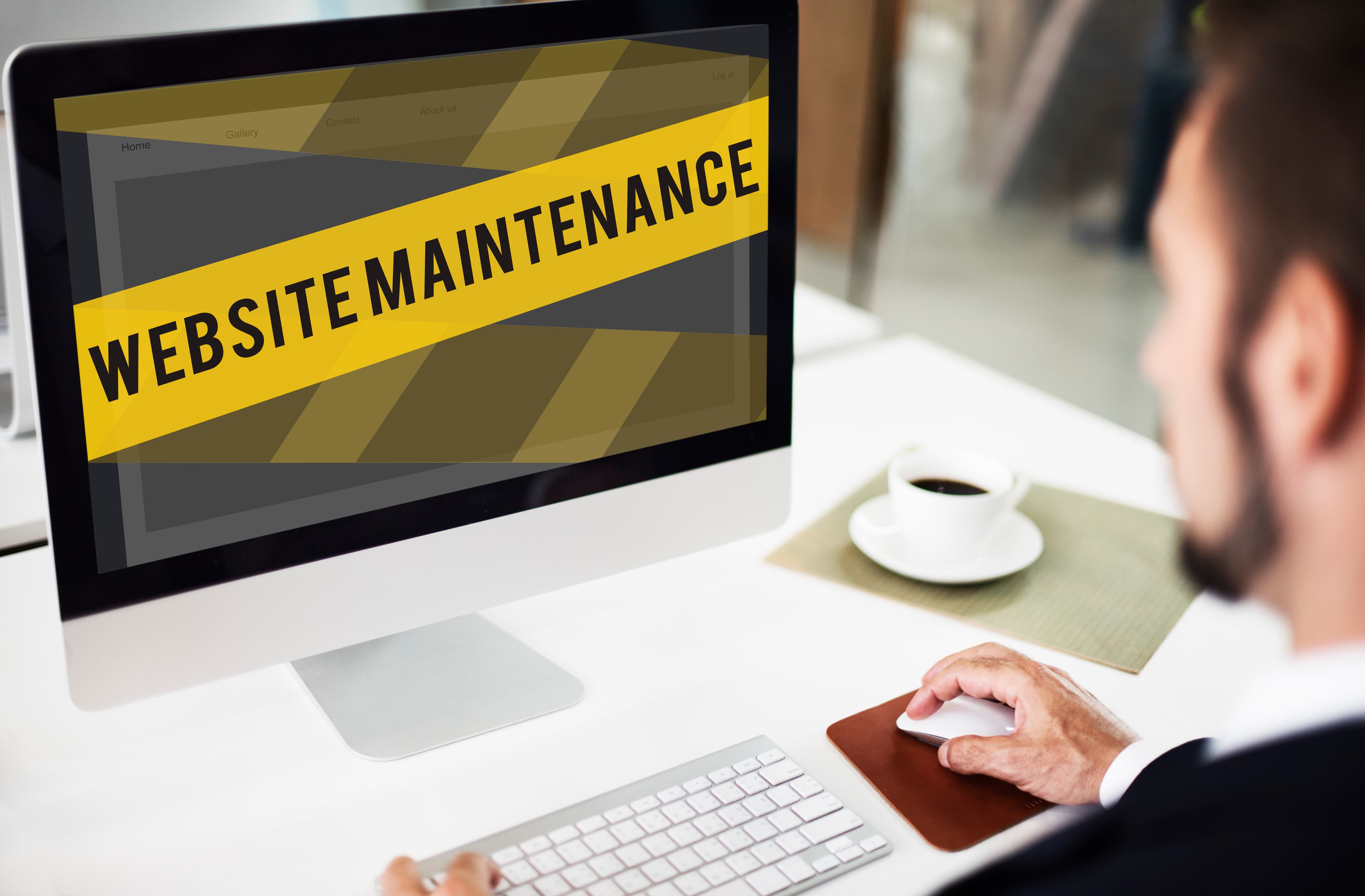 Website maintenance illustration