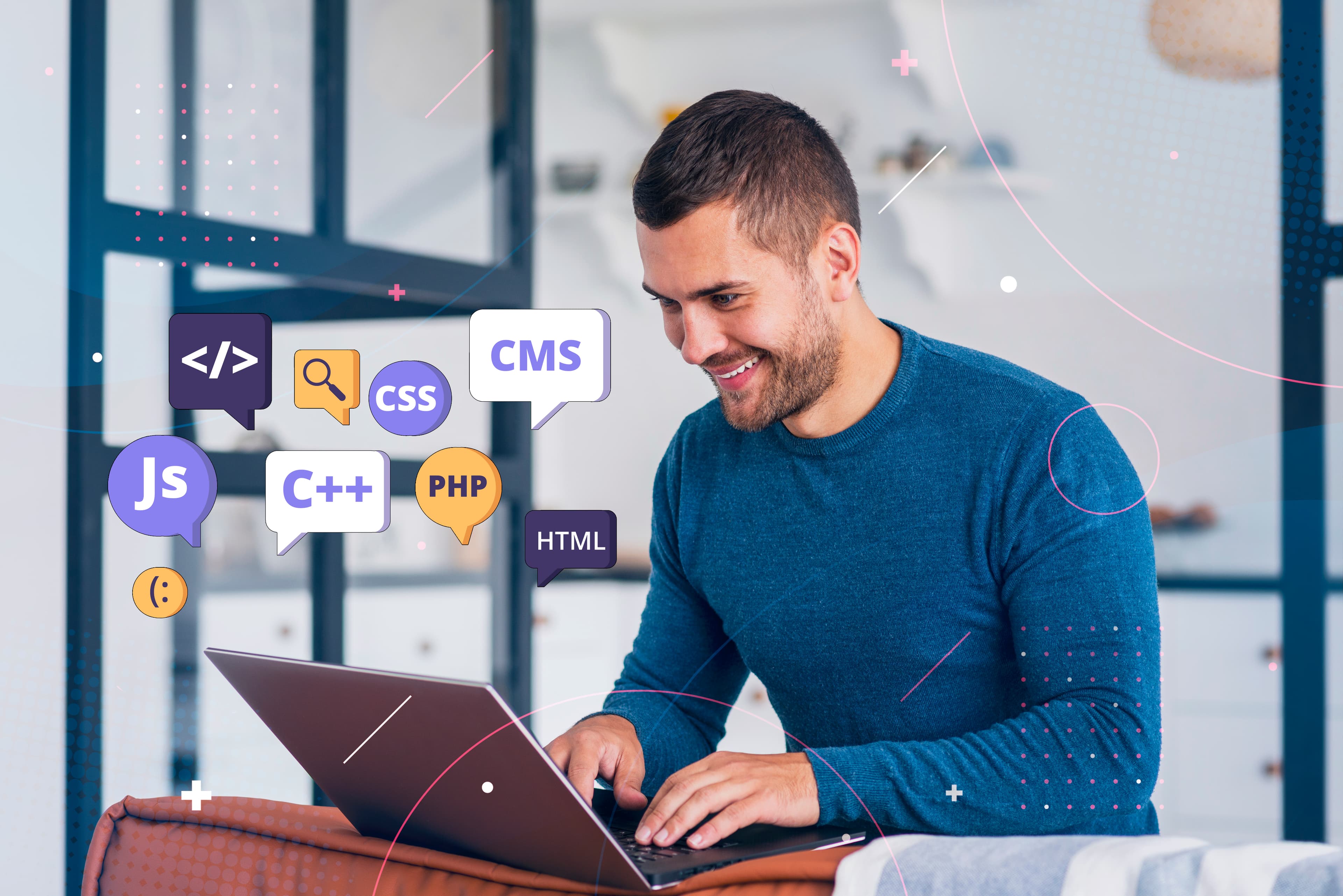 Web development illustration